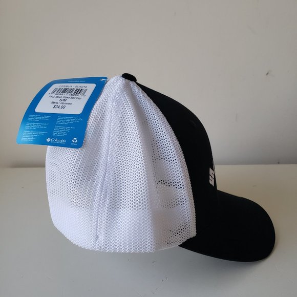 Columbia Baylor Bears PFG Fitted Size S/M Hat Cap Mesh Stretch Flexfit Black NWT - Picture 8 of 11